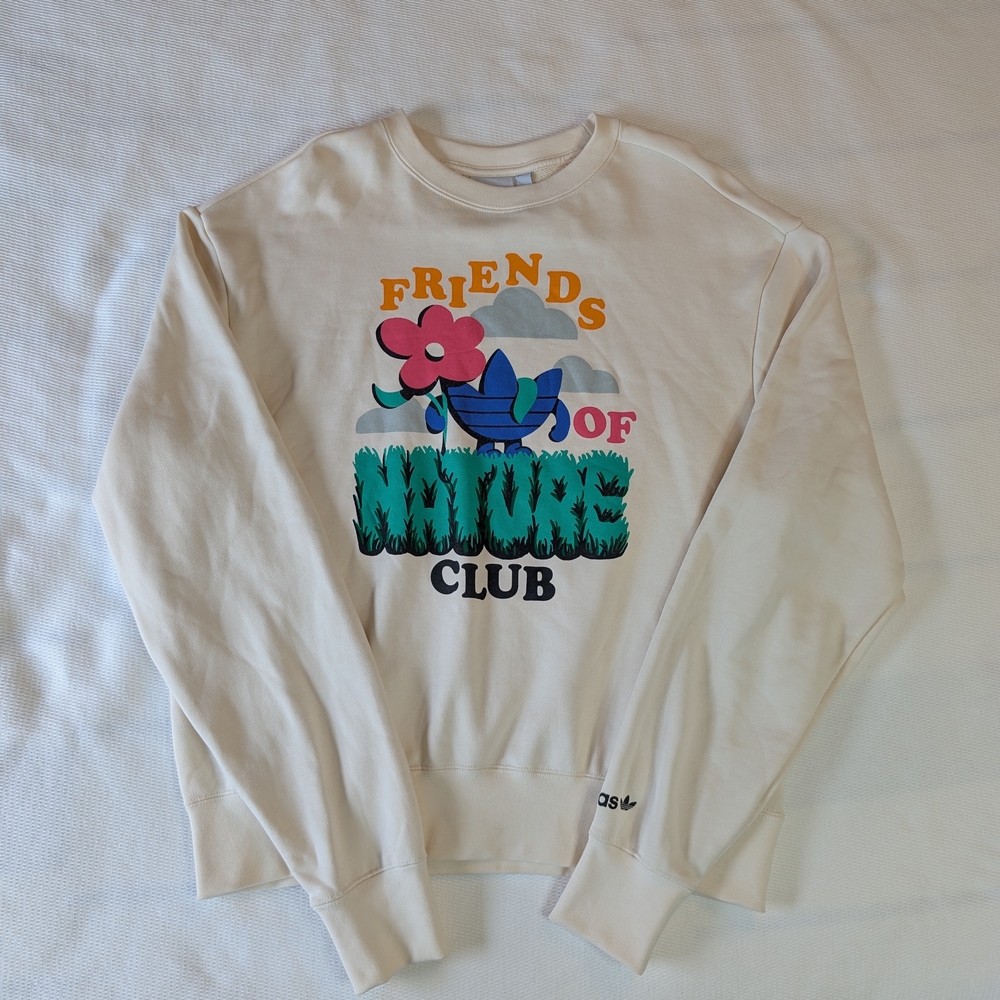 adidas Cream Friends of Nature Club Crewneck Sweater